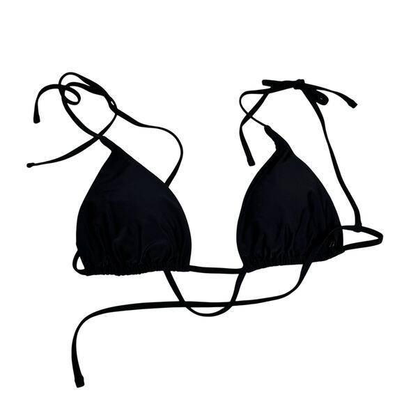 Gymshark Triangle Black Bikini Top Women Size Medium NWT - Picture 2 of 7